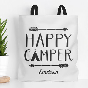 Lycklig Camper Kids Monogrammed Tygkasse