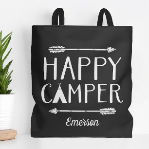 Lycklig Camper Kids Monogrammed Tygkasse