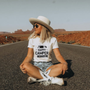 Lycklig Camper Life är Bra Kvinnor T-Shirt