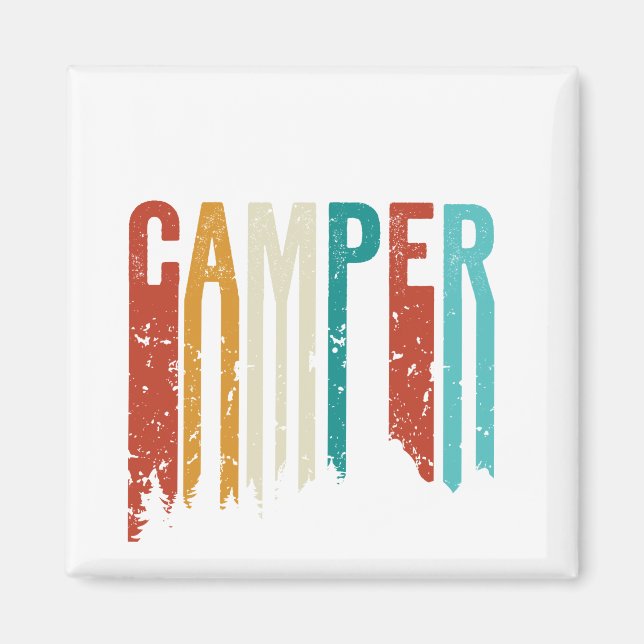 Lycklig camper magnet (Framsidan)