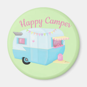 Lycklig Camper Magnet
