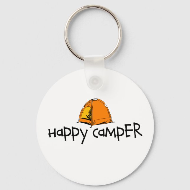 Lycklig Camper Nyckelring (Framsida)