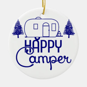 Lycklig Camper Ornaments Julgransprydnad Keramik