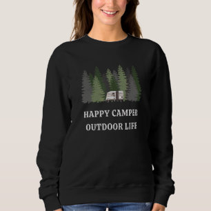 Lycklig Camper Outdoor Life Forest Träd Camping Na T Shirt
