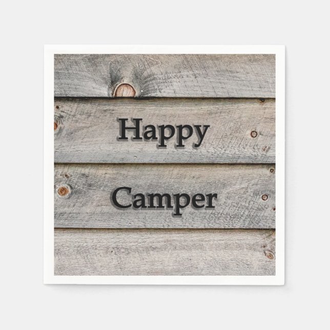 Lycklig Camper Pappersservett (Framsidan)