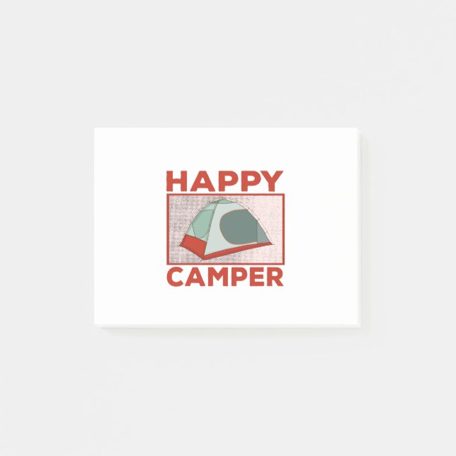 Lycklig Camper Post-it Block (Framsida)