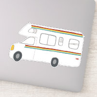 Lycklig Camper Rainbow RV Sunset Motorhome RV