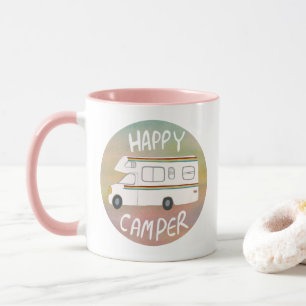 Lycklig Camper Rainbow Sweet RVing Motorhome Mugg