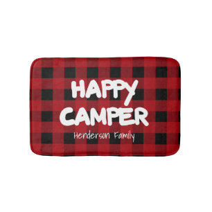 Lycklig Camper Red and Black Buffalo Play Family Badrumsmatta