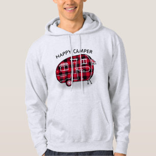 Lycklig Camper Rustic Red Black Buffalo Play Hoodie