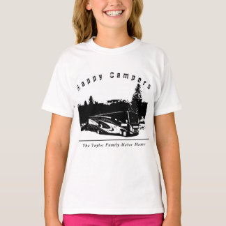 Lycklig Camper RV Resa Girl T Shirt