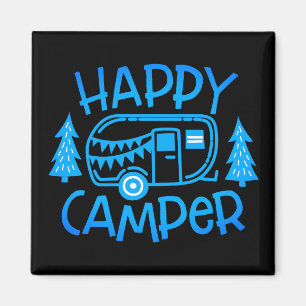 Lycklig Camper RV Travel Trailer Wanderlust Campin Magnet