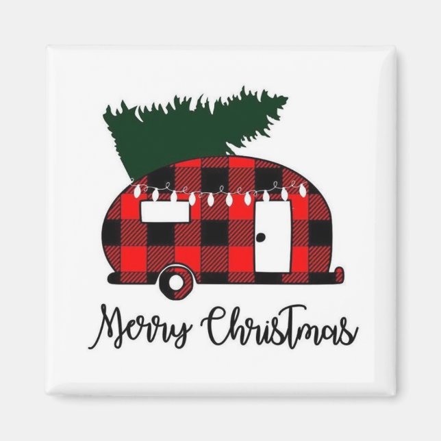 ***LYCKLIG CAMPER S*** CHRISTMAS MAGNET (Framsidan)