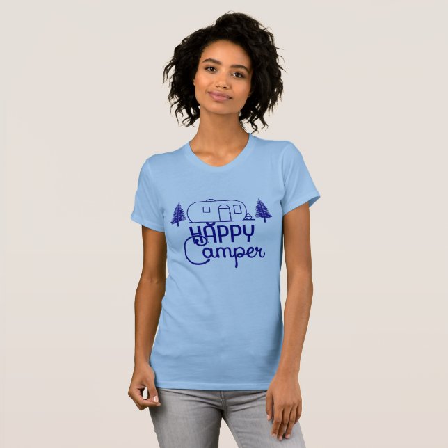 Lycklig Camper Shirts T-shirt (Hel framsida)