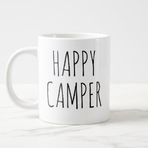 "Lycklig Camper" Simple Modern Farmhouse Jumbo Mugg
