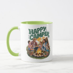 Lycklig Camper Småbarn T-shirt (1) Mugg