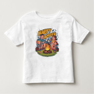 Lycklig Camper Småbarn T-shirt (2)