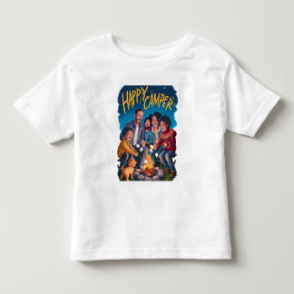 Lycklig Camper Småbarn T-shirt (3)