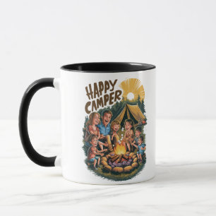 Lycklig Camper Småbarn T-shirt (6) Mugg