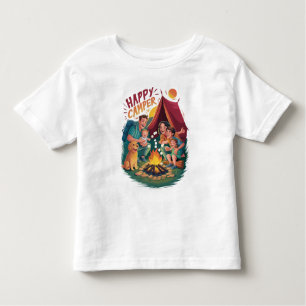 Lycklig Camper Småbarn T-shirt (7)