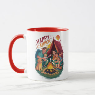 Lycklig Camper Småbarn T-shirt (7) Mugg