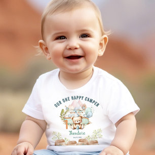 Lycklig Camper Sommar 1:a födelsedag T Shirt