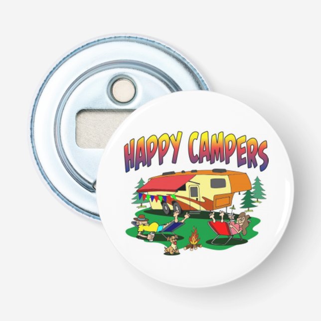 ** LYCKLIG CAMPER STIL** FLASKÖPPNARE (Framsidan)