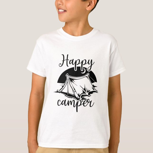 Lycklig camper T-Shirt (Framsida)
