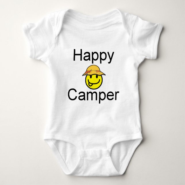 Lycklig Camper T Shirt (Framsida)