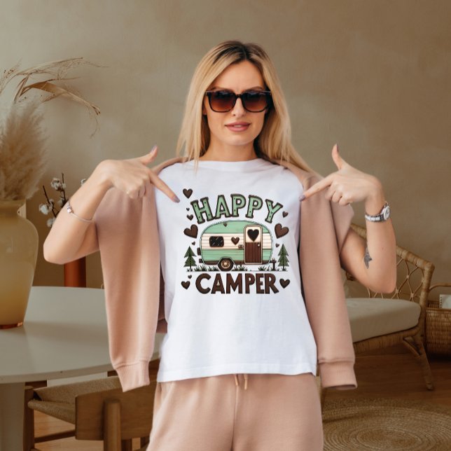 Lycklig camper t shirt (Skapare uppladdad)