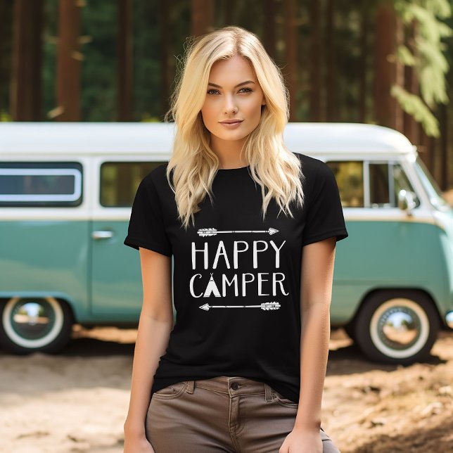 Lycklig Camper T Shirt (Skapare uppladdad)