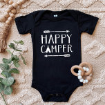 Lycklig Camper T-shirt<br><div class="desc">Kläder med anpassningsbar tryckt med trendiget "Lycklig Camper"-offertgrafik. Klicka på Anpassa om du vill anpassa designen med egen text och bilder. Välj mellan många skjortor stilar och färg.</div>