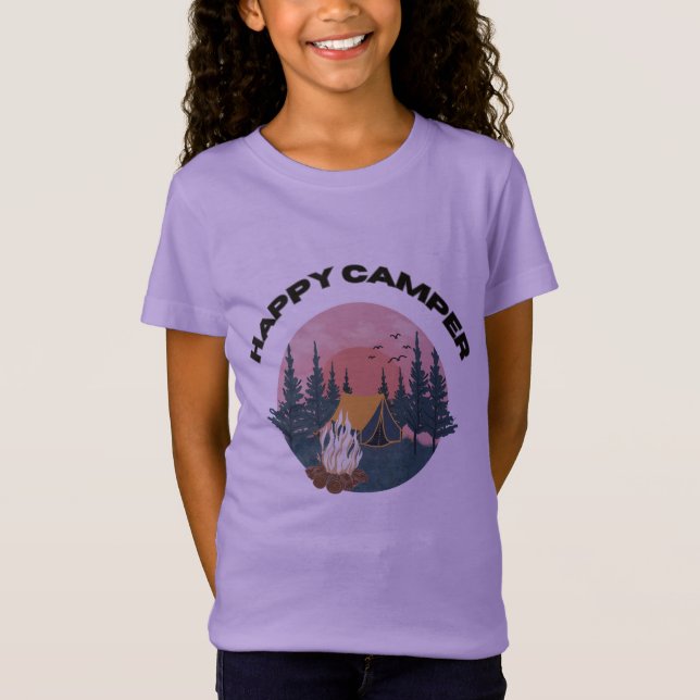 LYCKLIG CAMPER T SHIRT (Framsida)