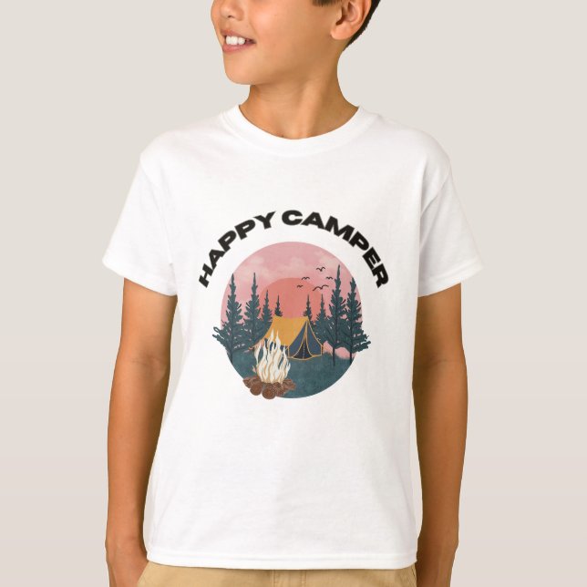 LYCKLIG CAMPER T SHIRT (Framsida)