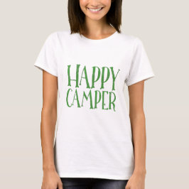 Lycklig Camper t-shirt i buffelrött plaid