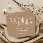 Lycklig Camper Tack Vykort<br><div class="desc">Vi presenterar vår beundransvärda babyduschdesign i Lycklig, perfekt för att fira att din lilla dyster kom. Den här charmerande designen har ett särskilt campingtema, komplett med illustrationer av träd, måne och stjärnor. Oavsett om du planerar en utomhusmatad babydusch eller bara kärlek i campingestesien är vår "Lycklig Camper"-design säker på att...</div>