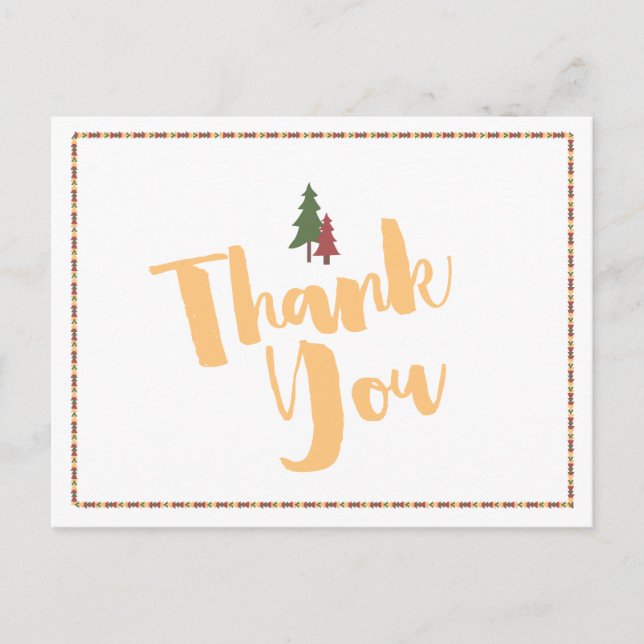 Lycklig Camper Tack-vykort Vykort (Framsida)