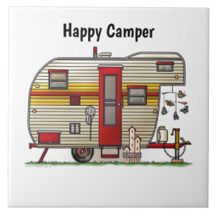 Lycklig Camper Trailer Kakelplatta