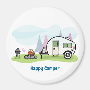 Lycklig Camper Trailer Magnet