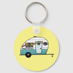 Lycklig Camper van Nyckelring