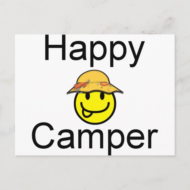 Lycklig Camper Vykort (Framsida)