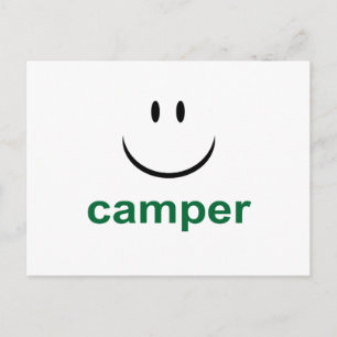 Lycklig Camper Vykort
