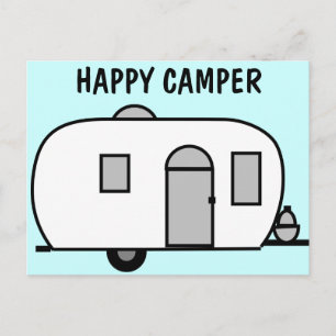 Lycklig Camper-vykort Vykort