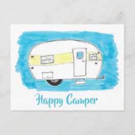 Lycklig Camper-vykort Vykort