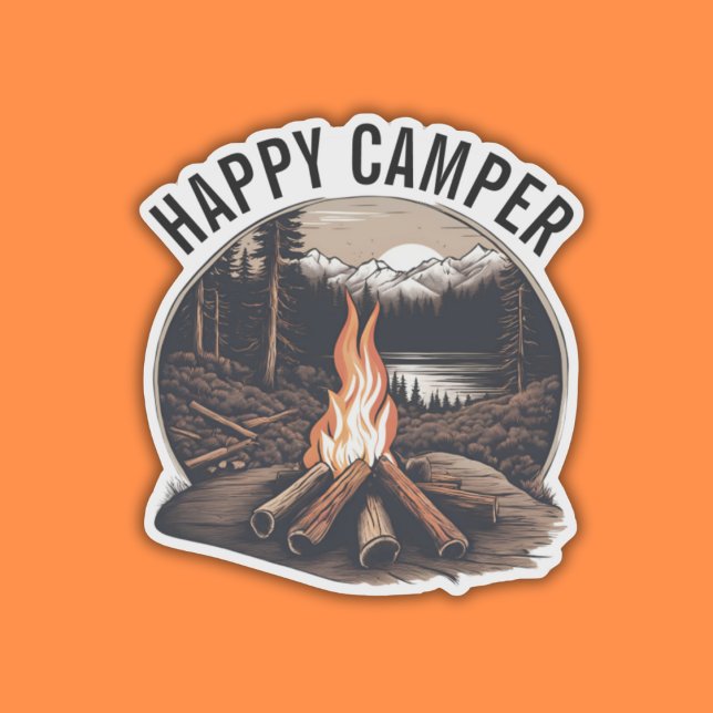Lycklig Camper Watersecure Klistermärken (Skapare uppladdad)