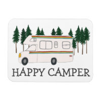 LYCKLIG CAMPER Whimsical Retro RV Motorhome Träd