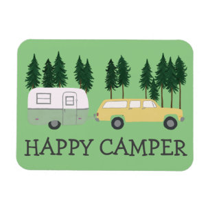 LYCKLIG CAMPER Whimsical Trailer RV Motorhome Magnet