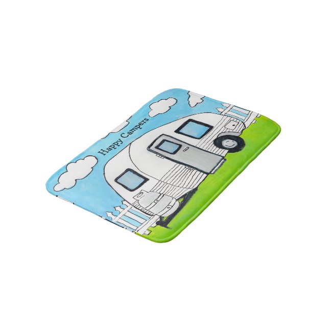 Lycklig Campers Badrumsmatta (Vinklad)