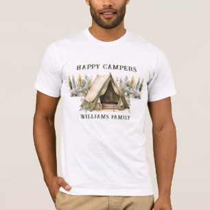 Lycklig Campers Barns födelsedag Party T Shirt