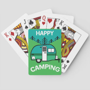 Lycklig Campers Caravaner Camper Dekorativ kud Casinokort